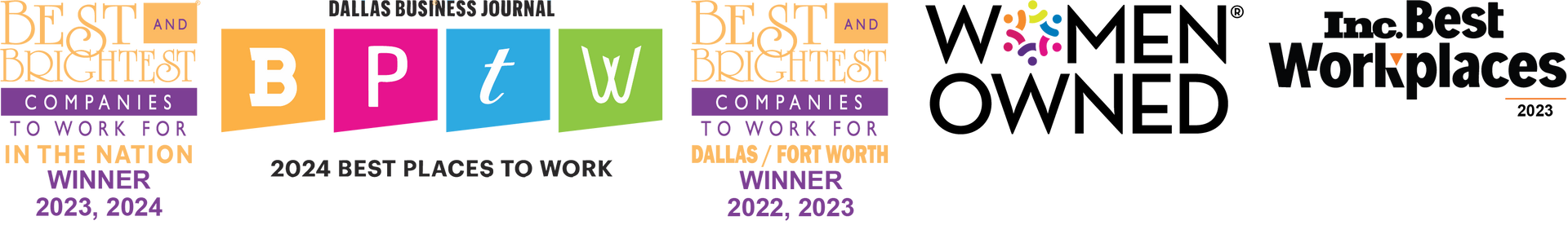 A banner that says women in best workplaces