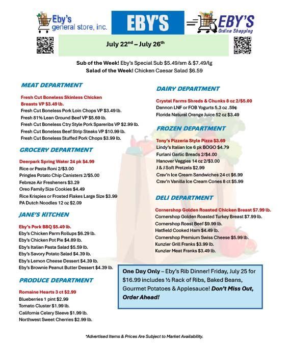 Weekly Grocery Savings Flyer