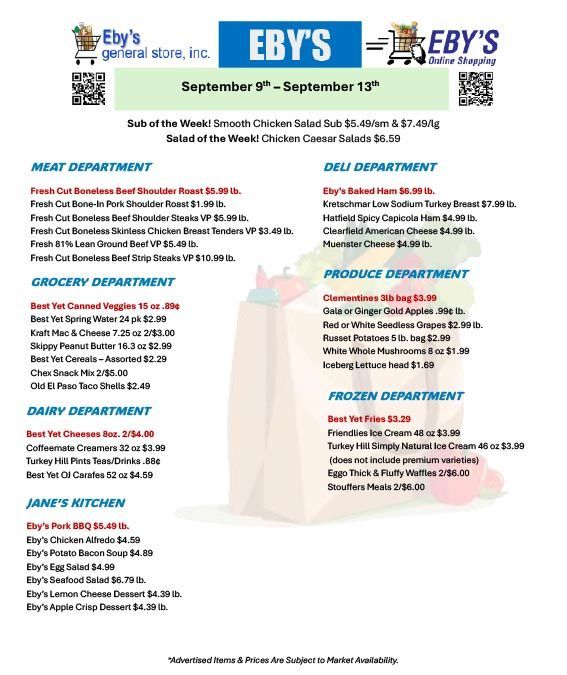 Weekly Grocery Savings Flyer
