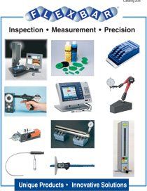 An advertisement for flexbar inspection measurement precision unique products innovative solutions