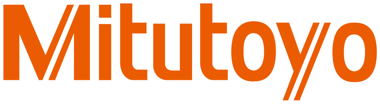 The mitutoyo logo is orange on a white background