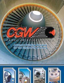 A poster for cgw advanced grinding solutions for the engineering industry