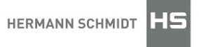 Hermann schmidt hs logo on a white background