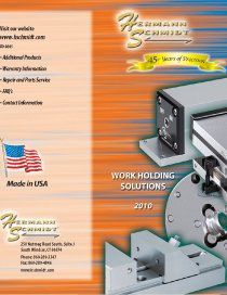 A brochure for work holding solutions made in the usa