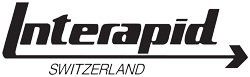 A black and white logo for interpid switzerland.
