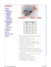 A picture of a welding clamp on a website.