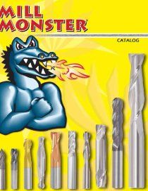 A catalog of mill monster drill bits with a crocodile on the cover