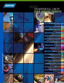 A norton full line of stock abrasive products