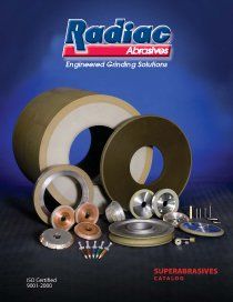 A catalog for a company called radiac abrasives