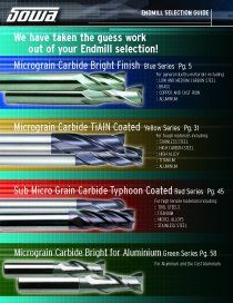 We have taken the guess work out of your endmill selection !