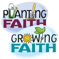 A logo for planting faith and growing faith.