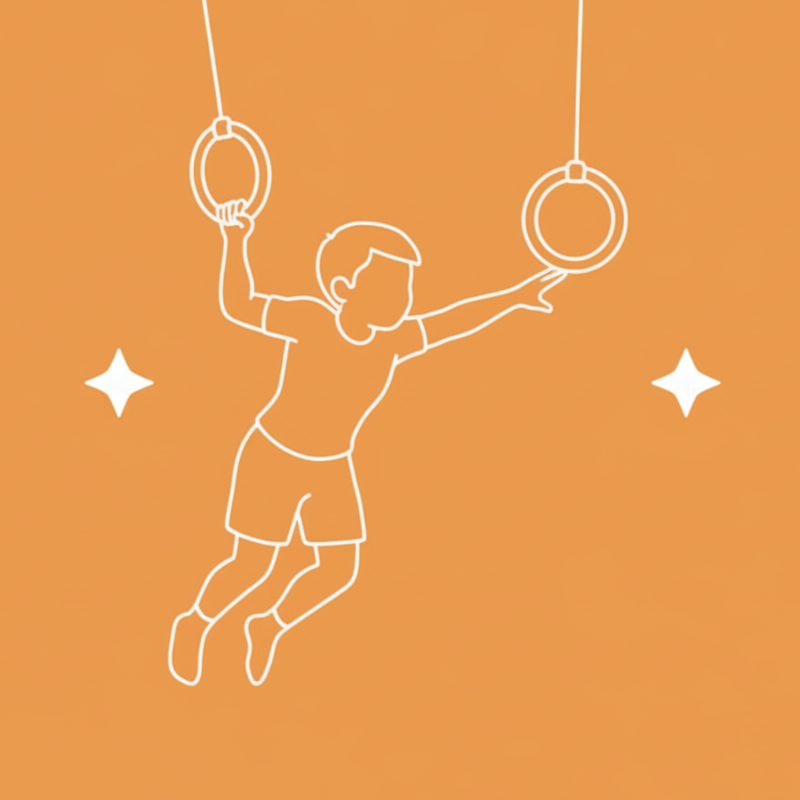 A silhouette of a person jumping in the air on a blue background