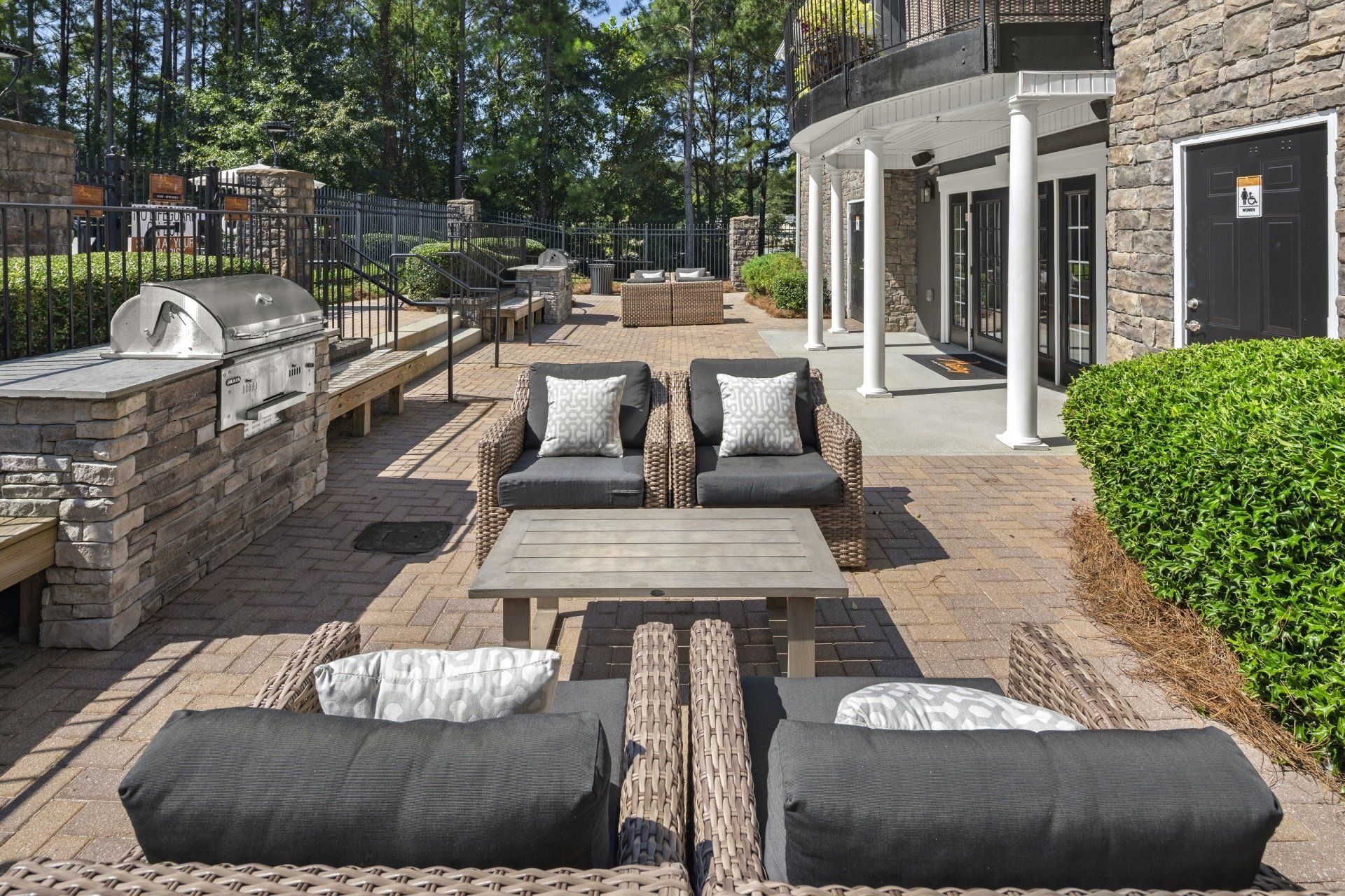 Outdoor entertainment with grill