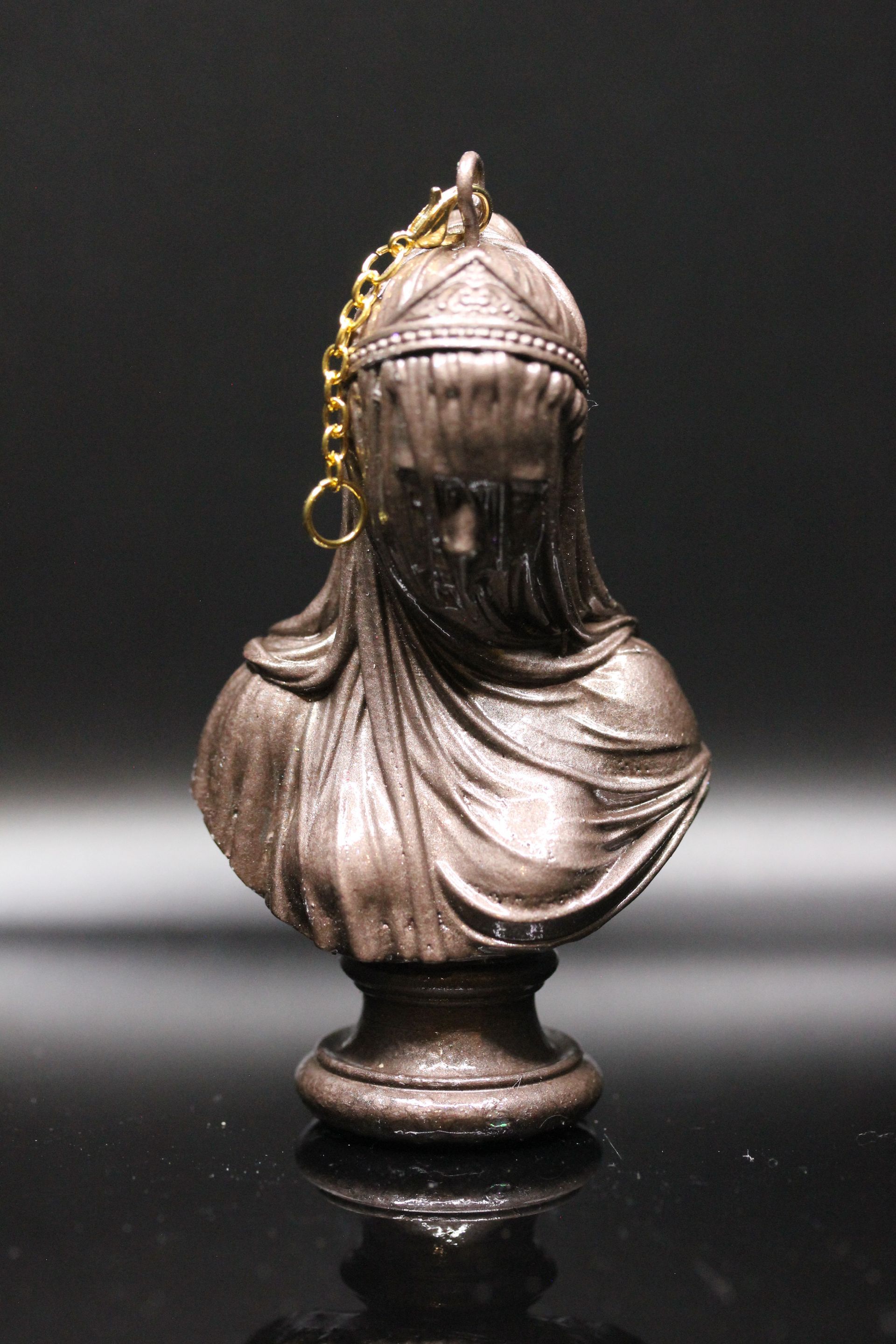 Shrouded Lady:  Hammered Metal