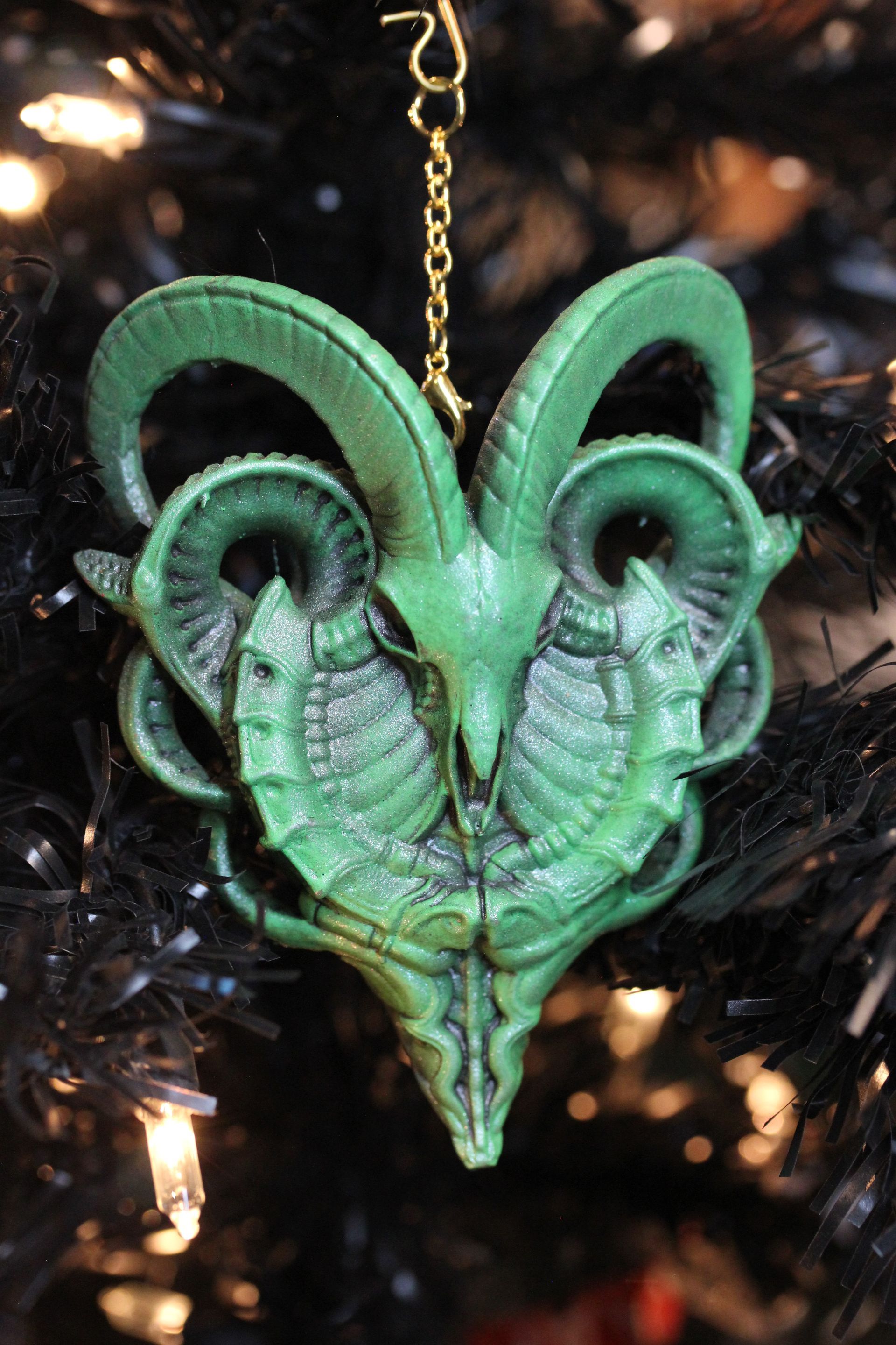 BioMechanical Goat:  Green Antique