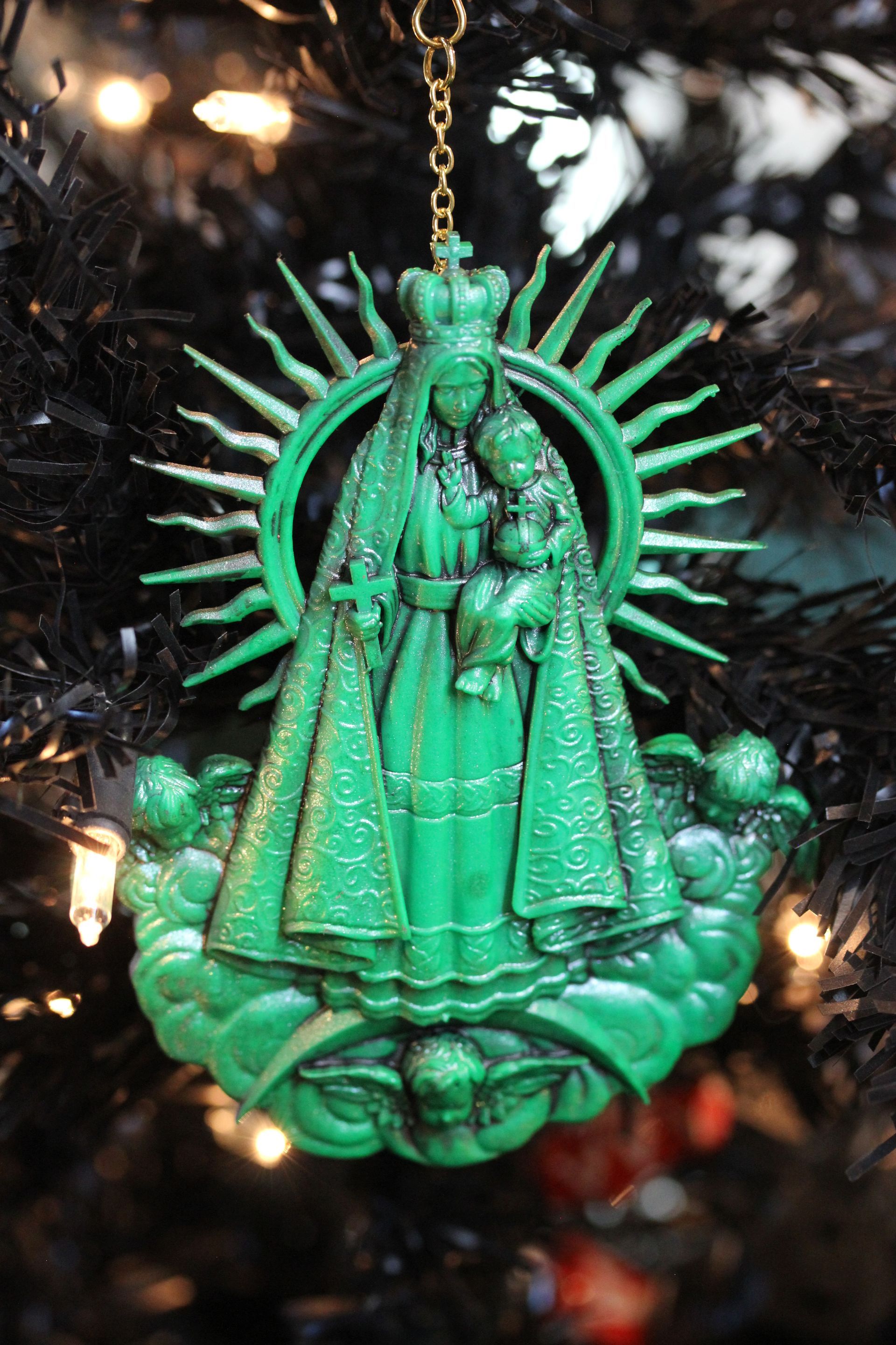 Madonna and Child:  Turquoise Antique