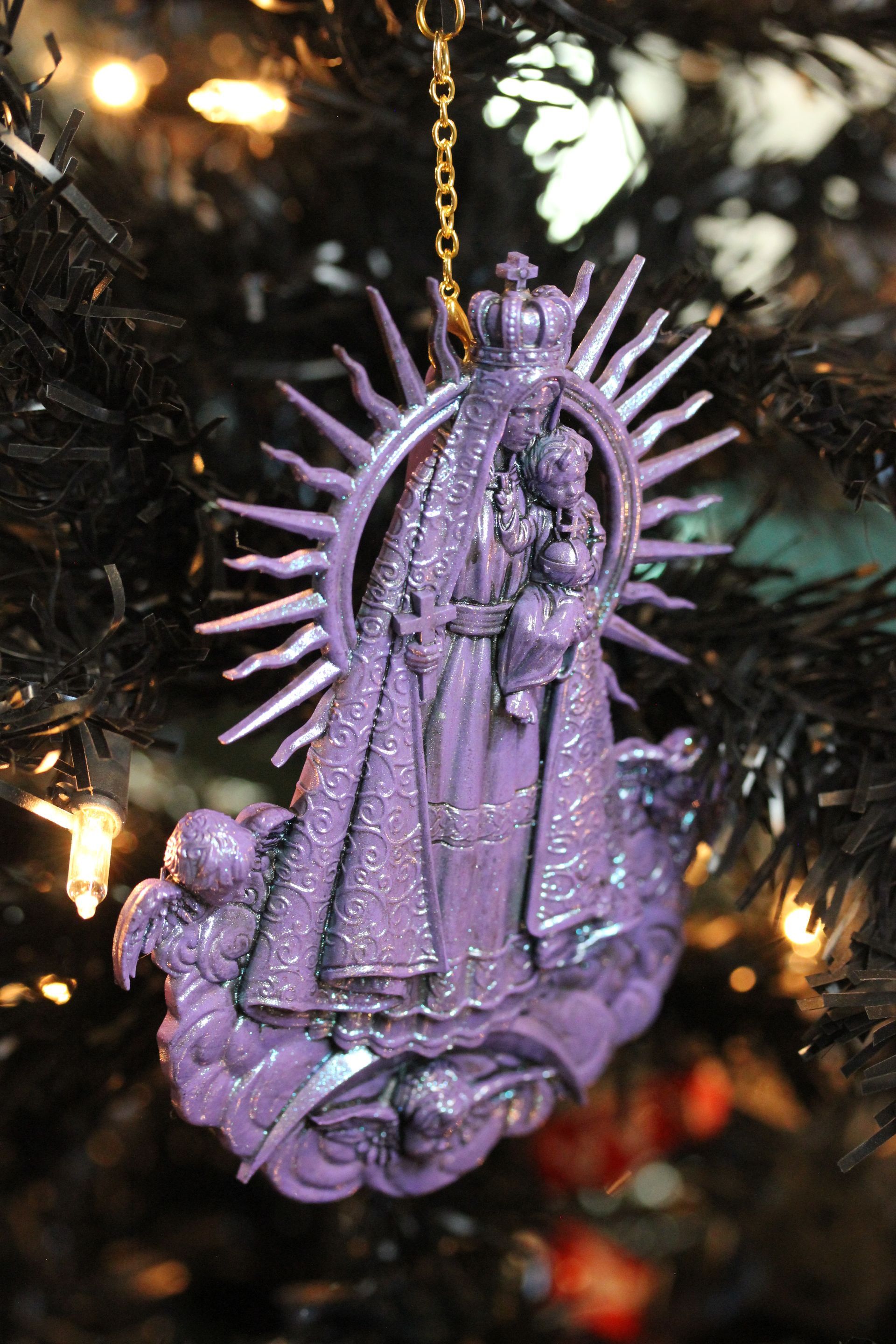 Madonna and Child:  Purple Antique