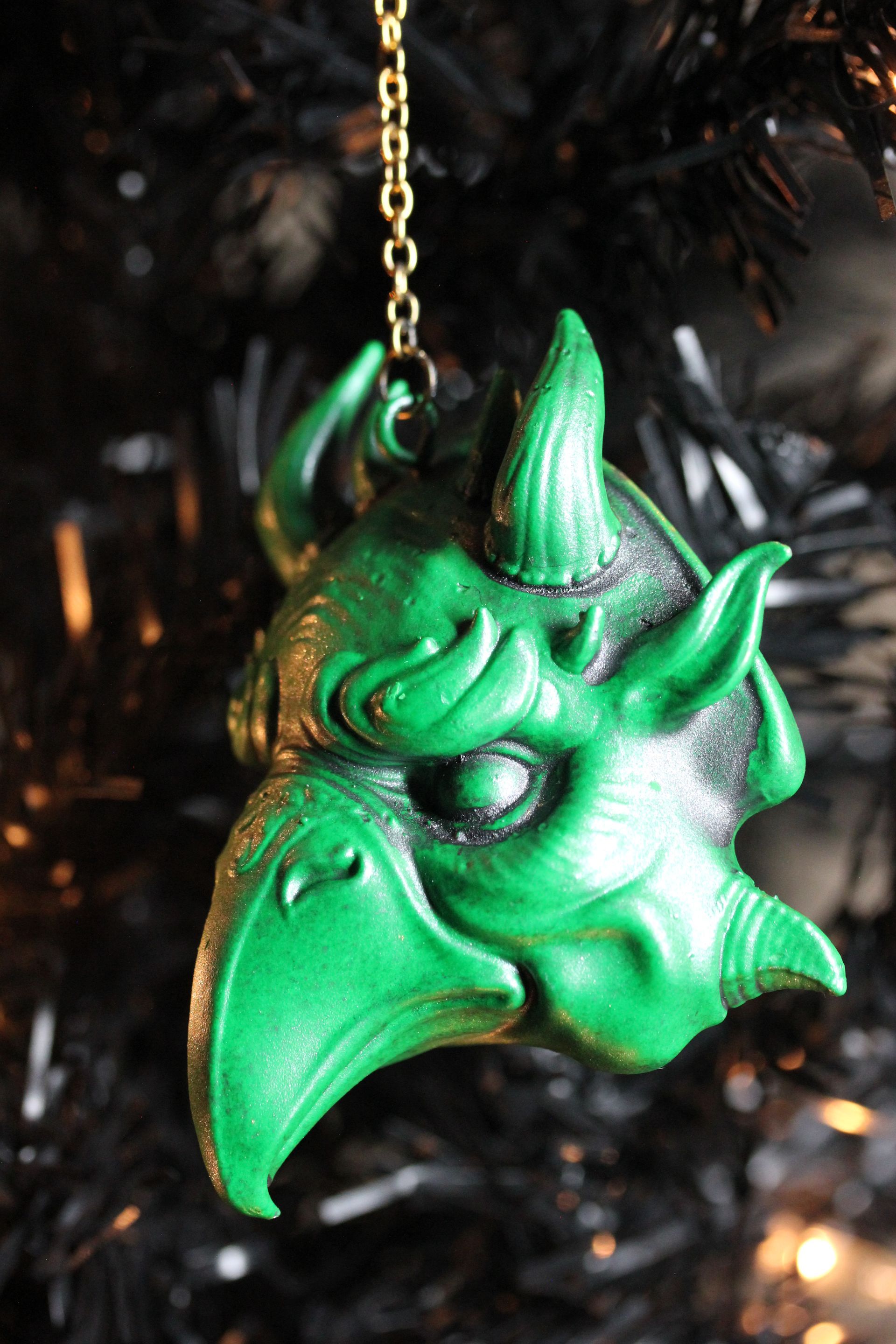 Demonic Beaked Bird:  Green Antique