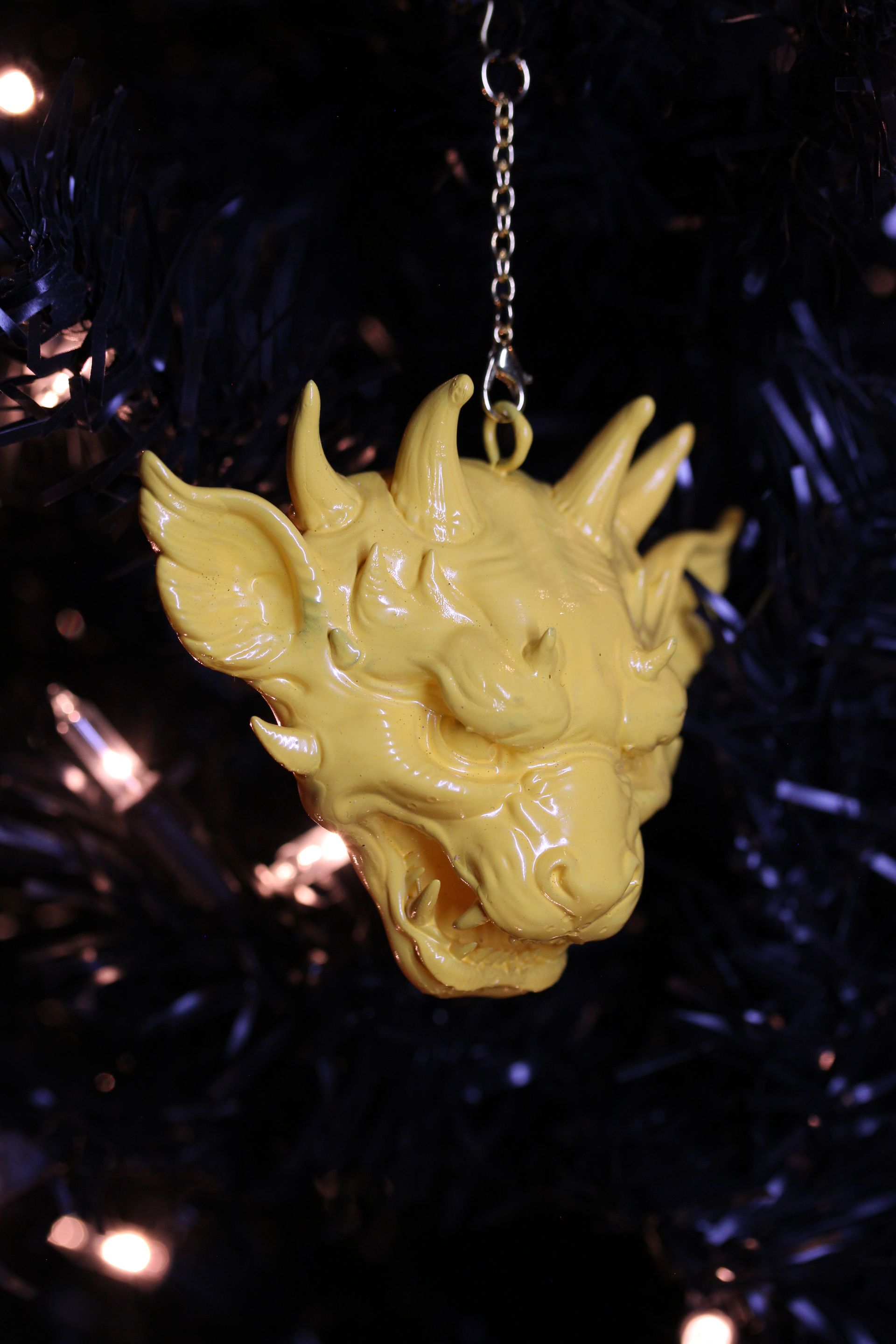 Ornate Dragon Head: Yellow