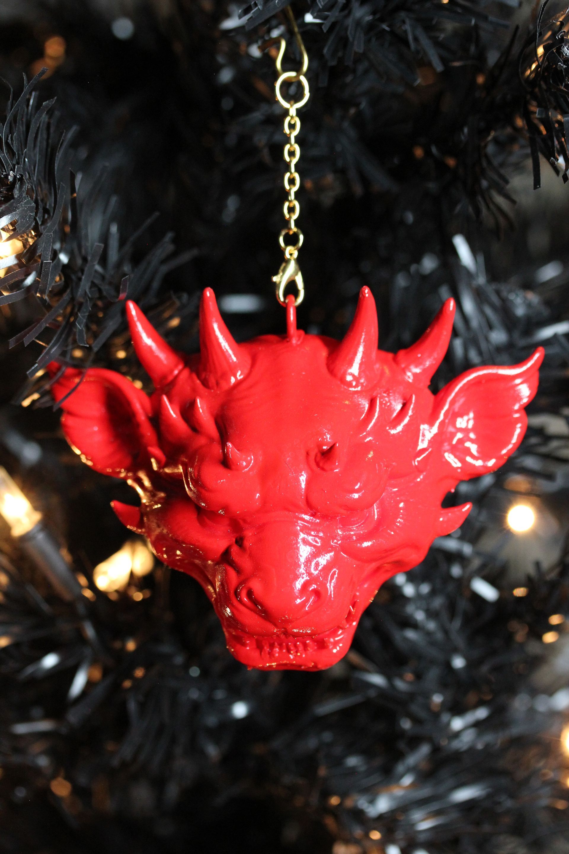 Ornate Dragon Head: Red