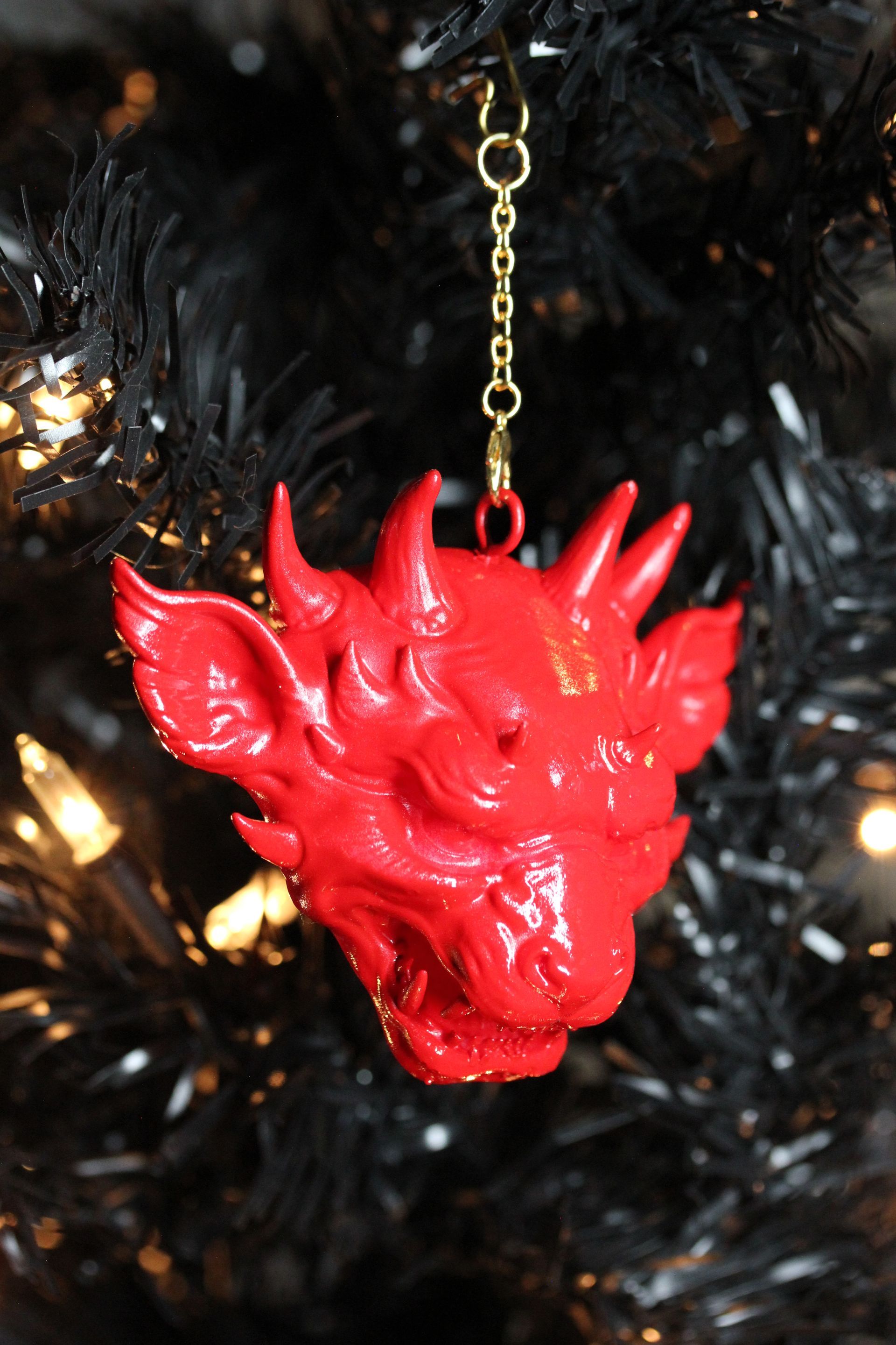 Ornate Dragon Head: Red