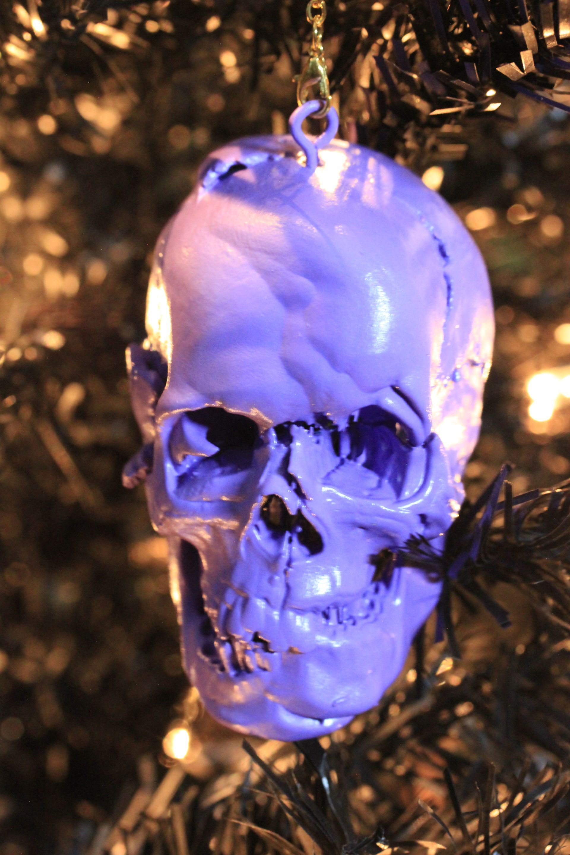 Psychedelic Skull:  Purple
