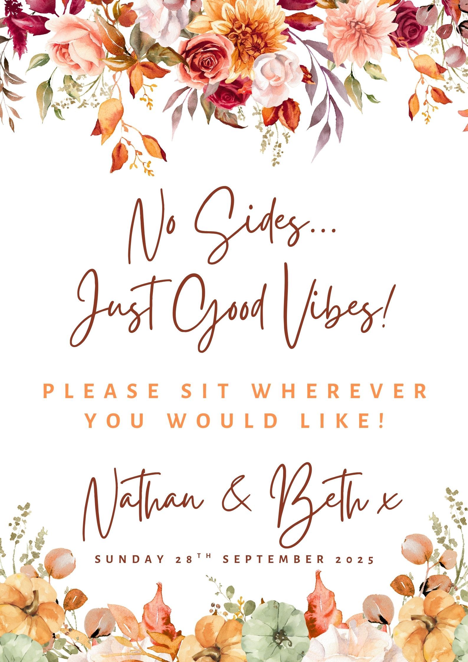 Pick a Seat not a Side