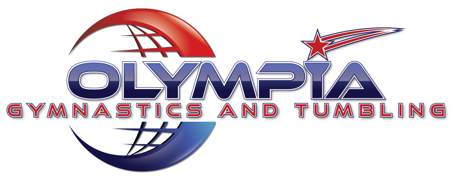 Olympia gymnastics and tumbling logo on a white background