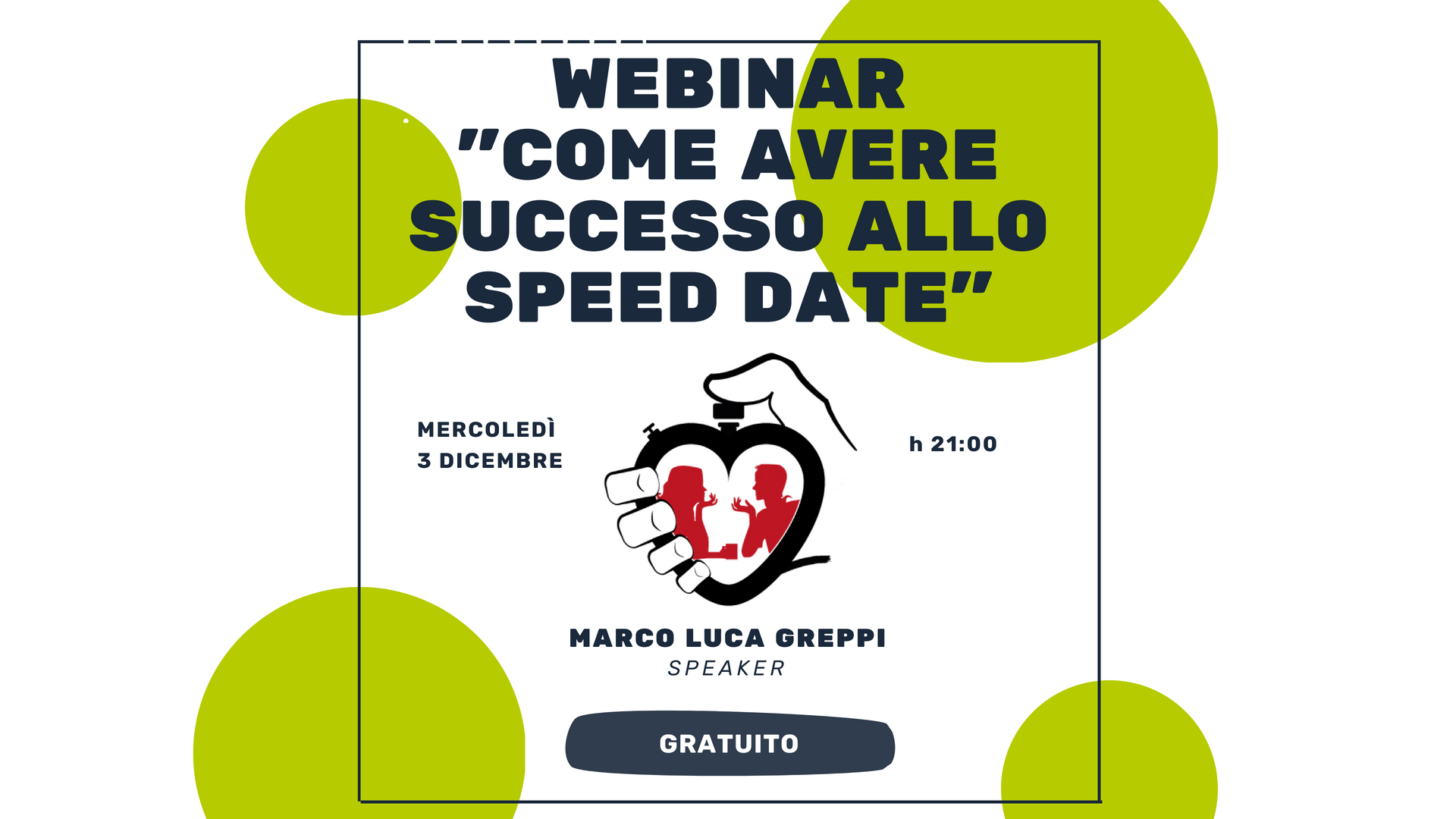 Promozione del webinar: