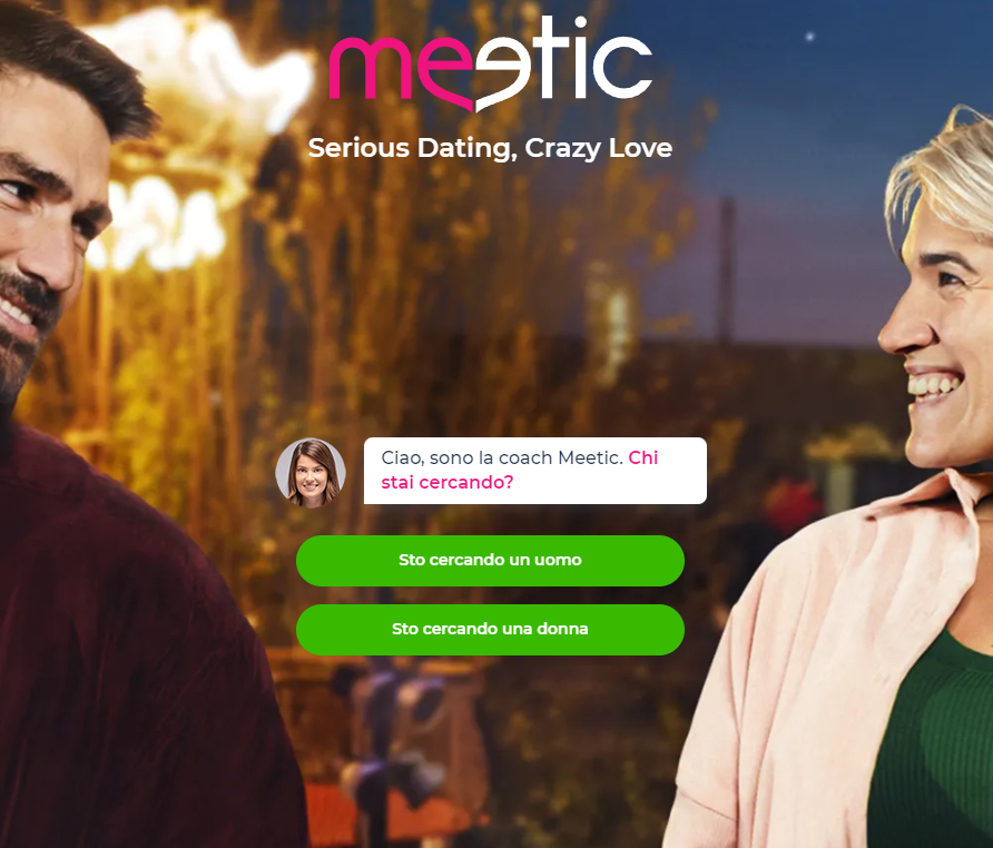 Meetic home page