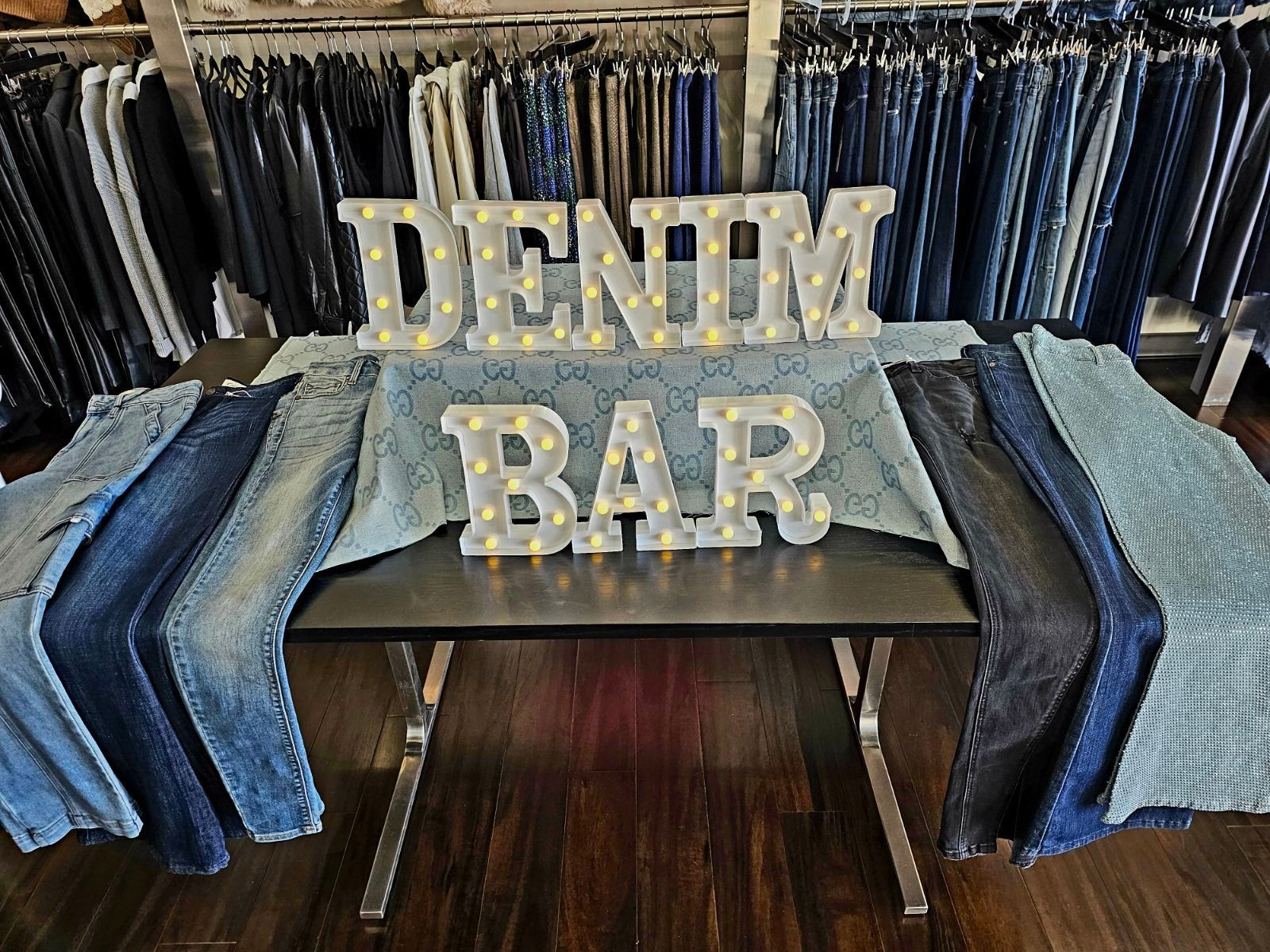 women's causal wear, denim bar at Next in Glam