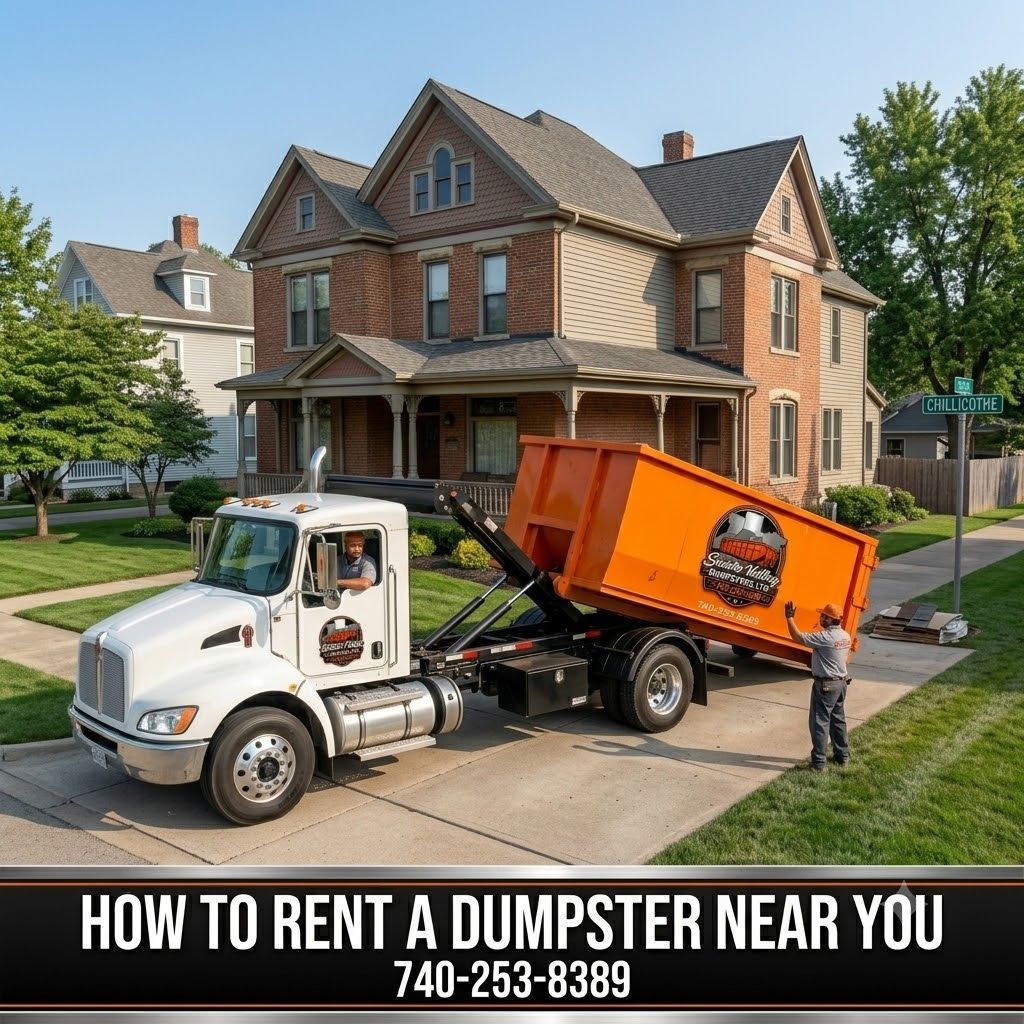 How to rent a roll-off dumpster near me in Chillicothe Ohio — Scioto Valley Dumpsters delivery