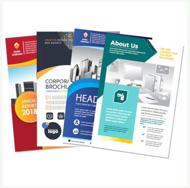 Custom flyers and brochures printed in vibrant color to promote your business, events, and services effectively.