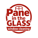 Pane in the glass window cleaning