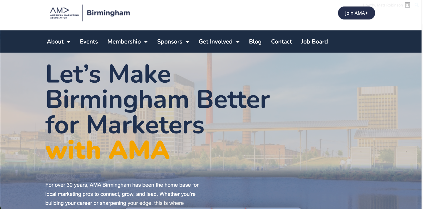 AMA birmingham website image