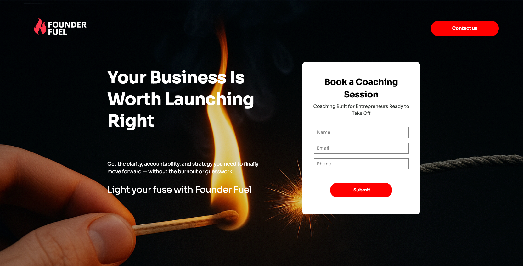 Founder Fuel Website Preview