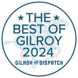 A logo for the best of gilroy 2024.