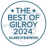 A logo for the best of gilroy 2024.