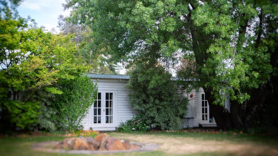 Garden entrance doors to the garden