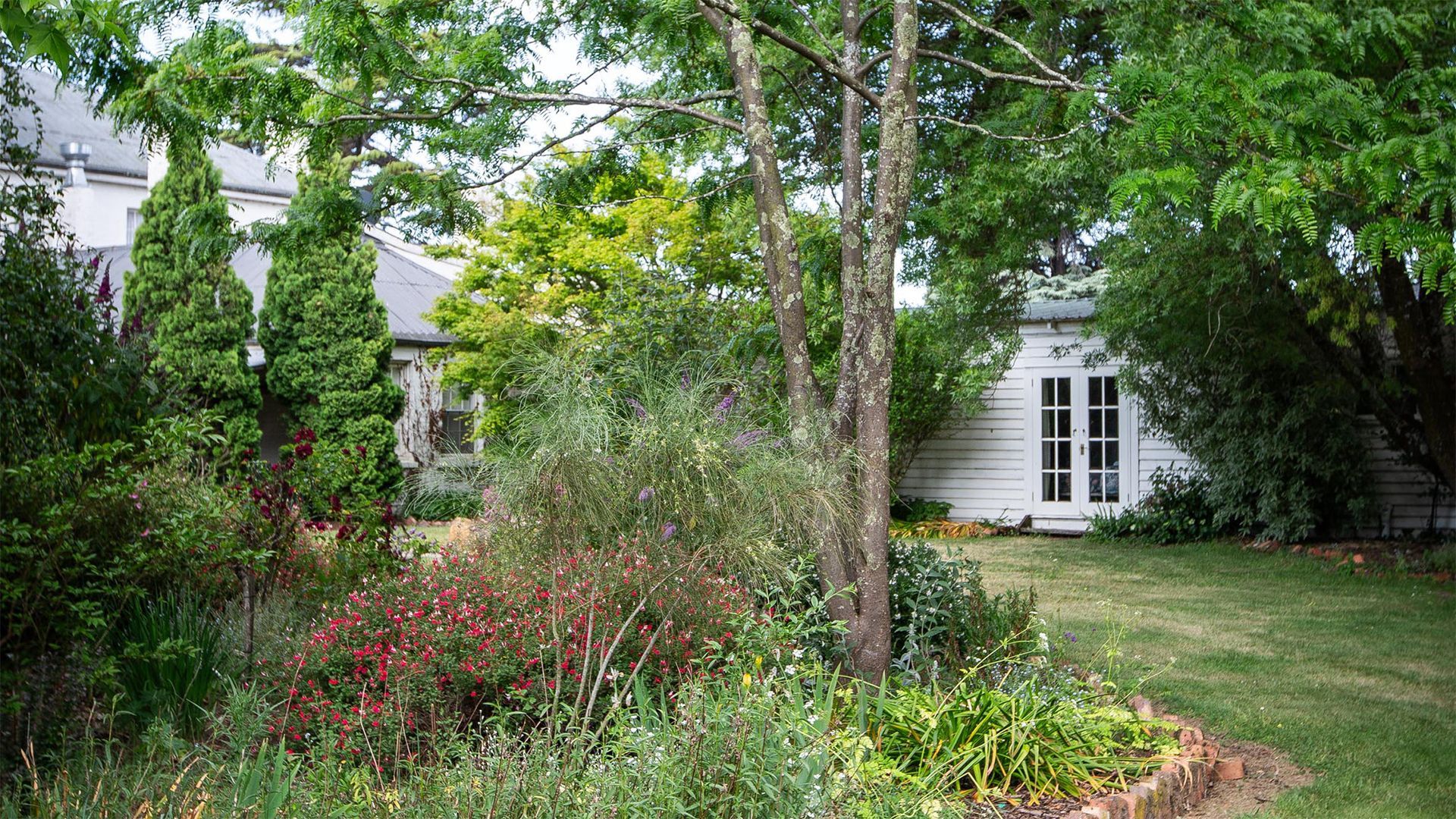 Garden entrance from the standard rooms 