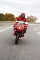 Injury Lawyer - Red Motorcycle in Centerreach, NY