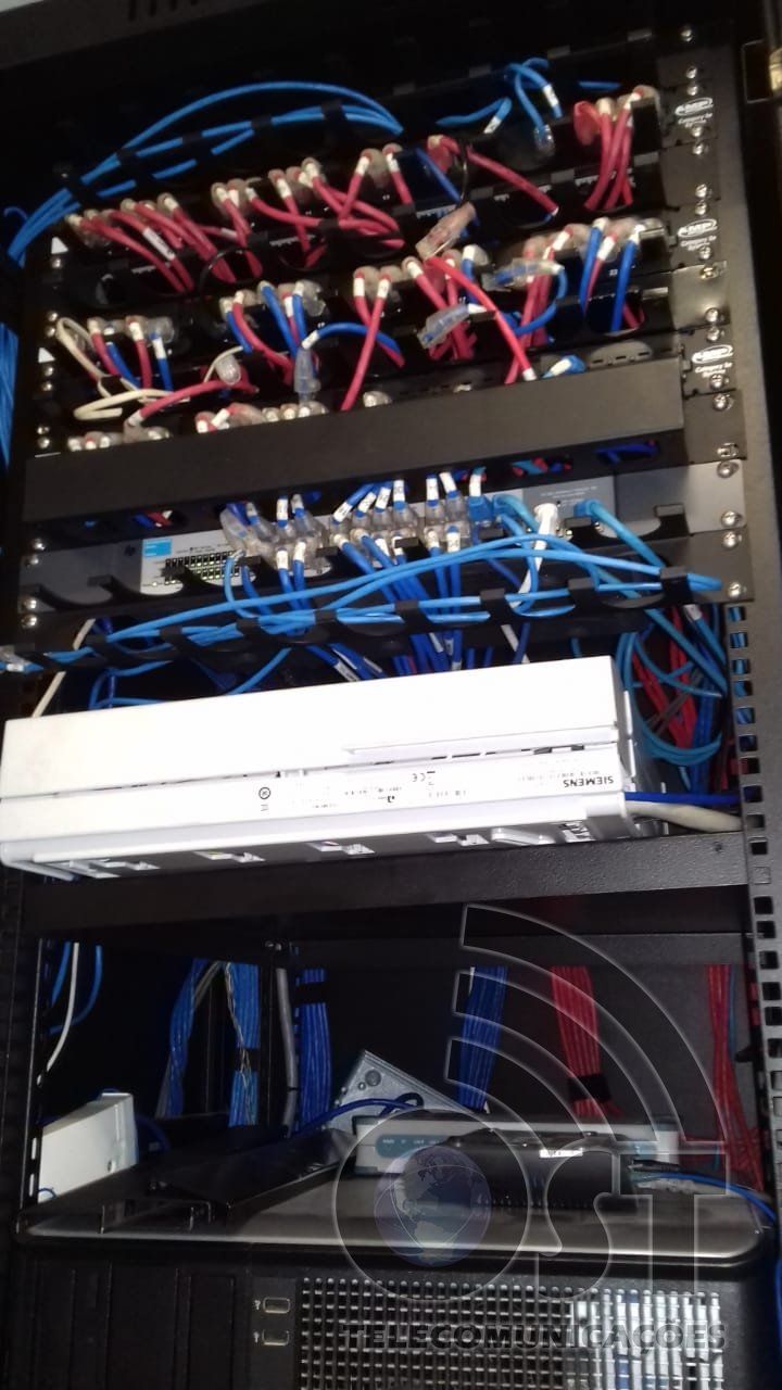 Instalação profissional de cabeamento estruturado