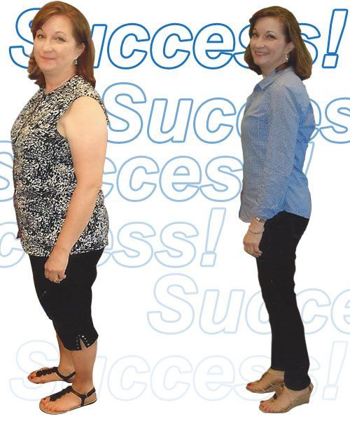 slim4life client before and after weight loss image