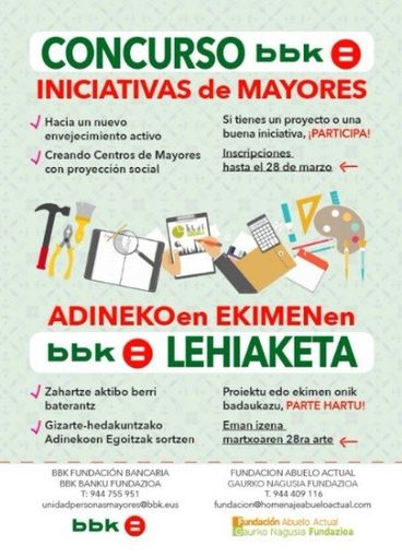 Concurso de Iniciativas de Mayores BBK