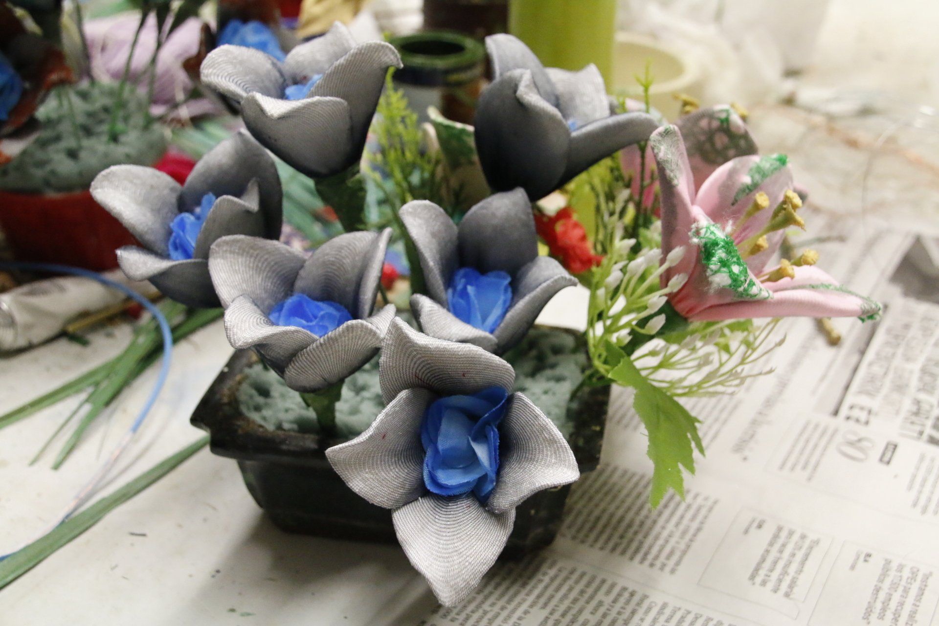 Taller de maquetas y flores