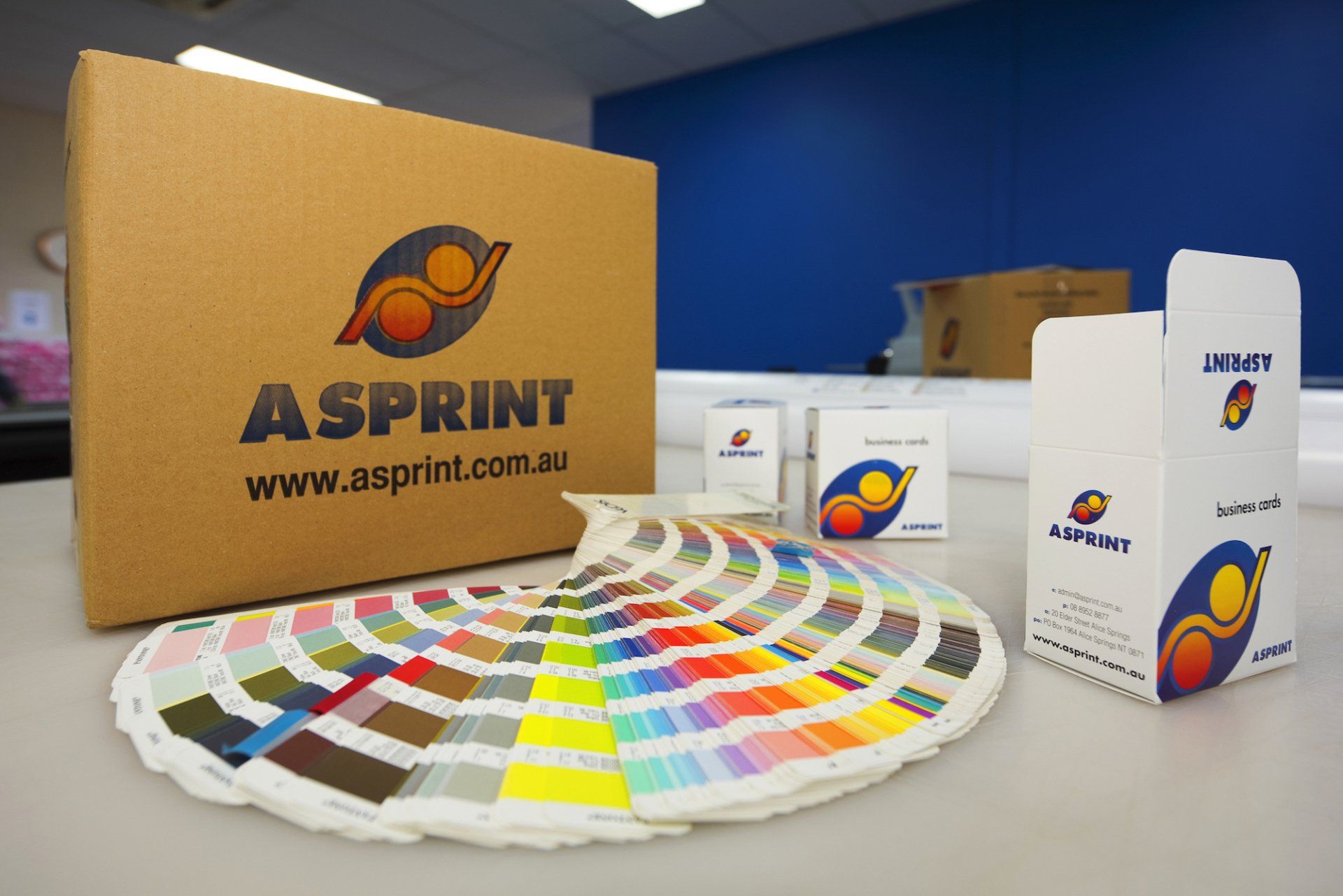 AP Print box with colour charts