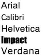 Sans-Serif Font Examples