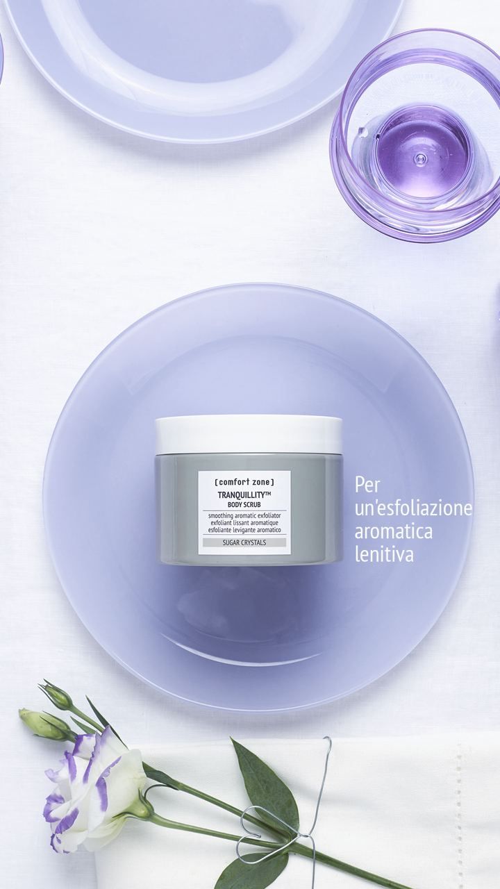 tranquillity body scrub -comfort zone- prodotti per il corpo - centro estetico luana