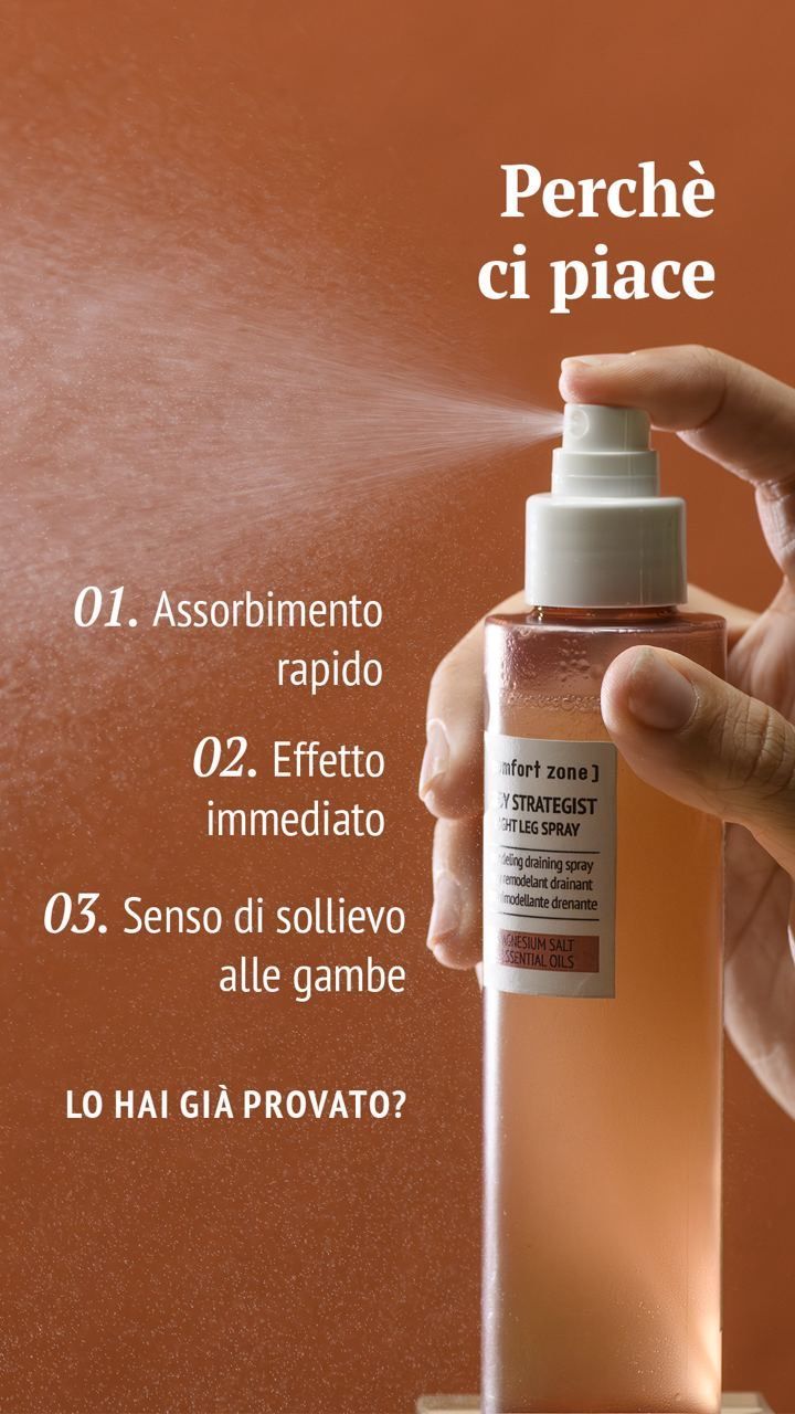 body strategist light leg spray -comfort zone- prodotti per il corpo - centro estetico luana