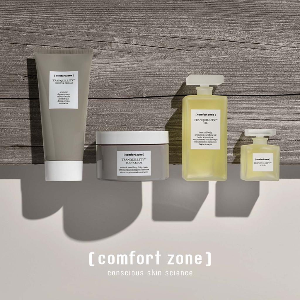 set tranquillity -comfort zone- prodotti per il corpo - centro estetico luana